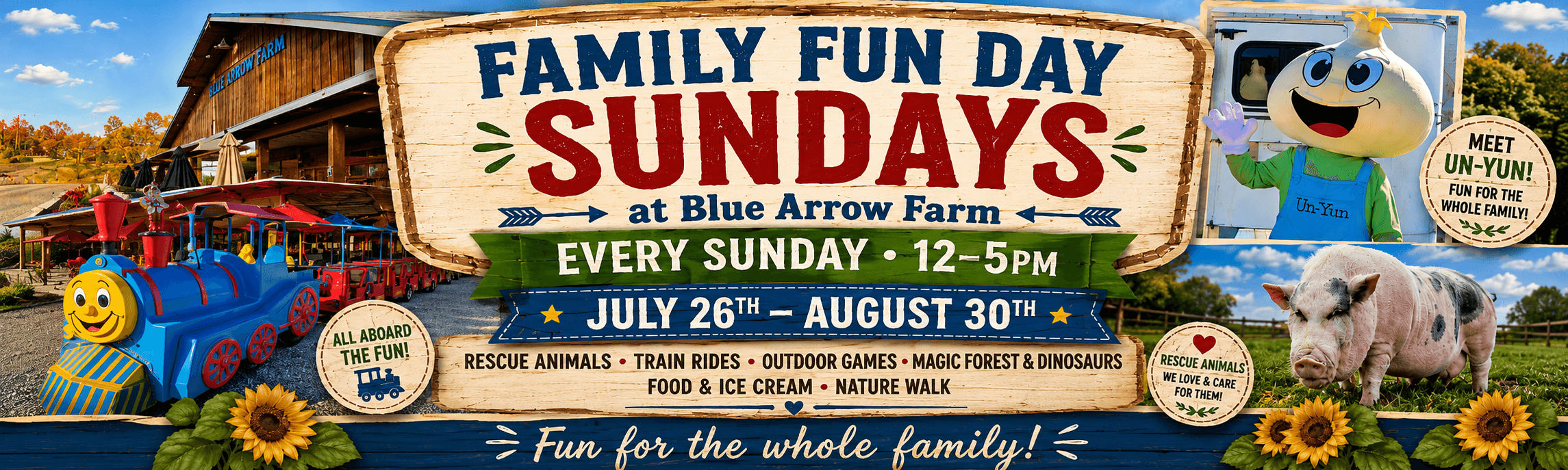 Family Fun Day Sundays @ Blue Arrow Farm